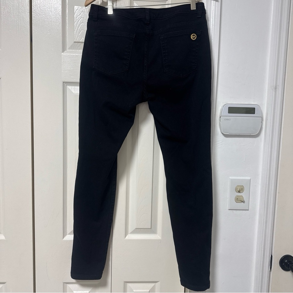 Michael Kors Black Skinny Pants with Gold Hardware - Picture 7 of 11